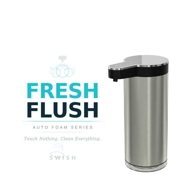 FreshFlush Steel Touch-Free Soap Dispenser
