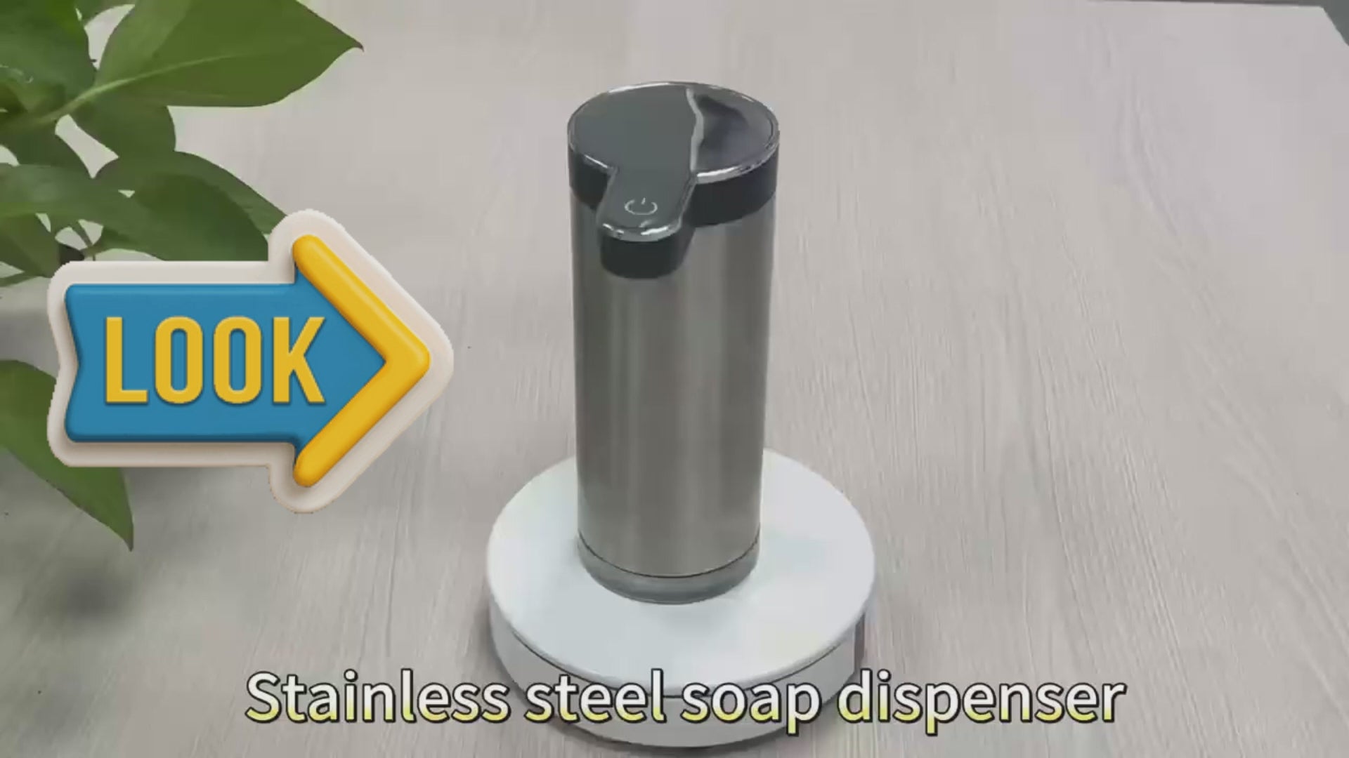 FreshFlush Steel Touch-Free Soap Dispenser